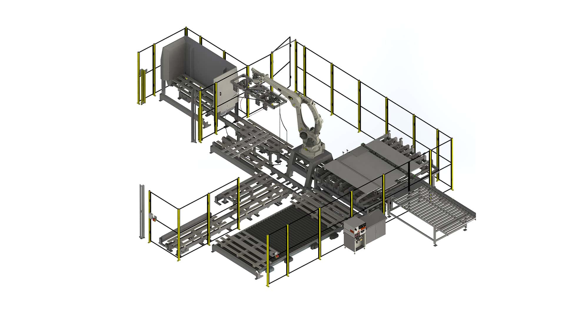 Transport_line_for_manufacturing_of_acustic_panels