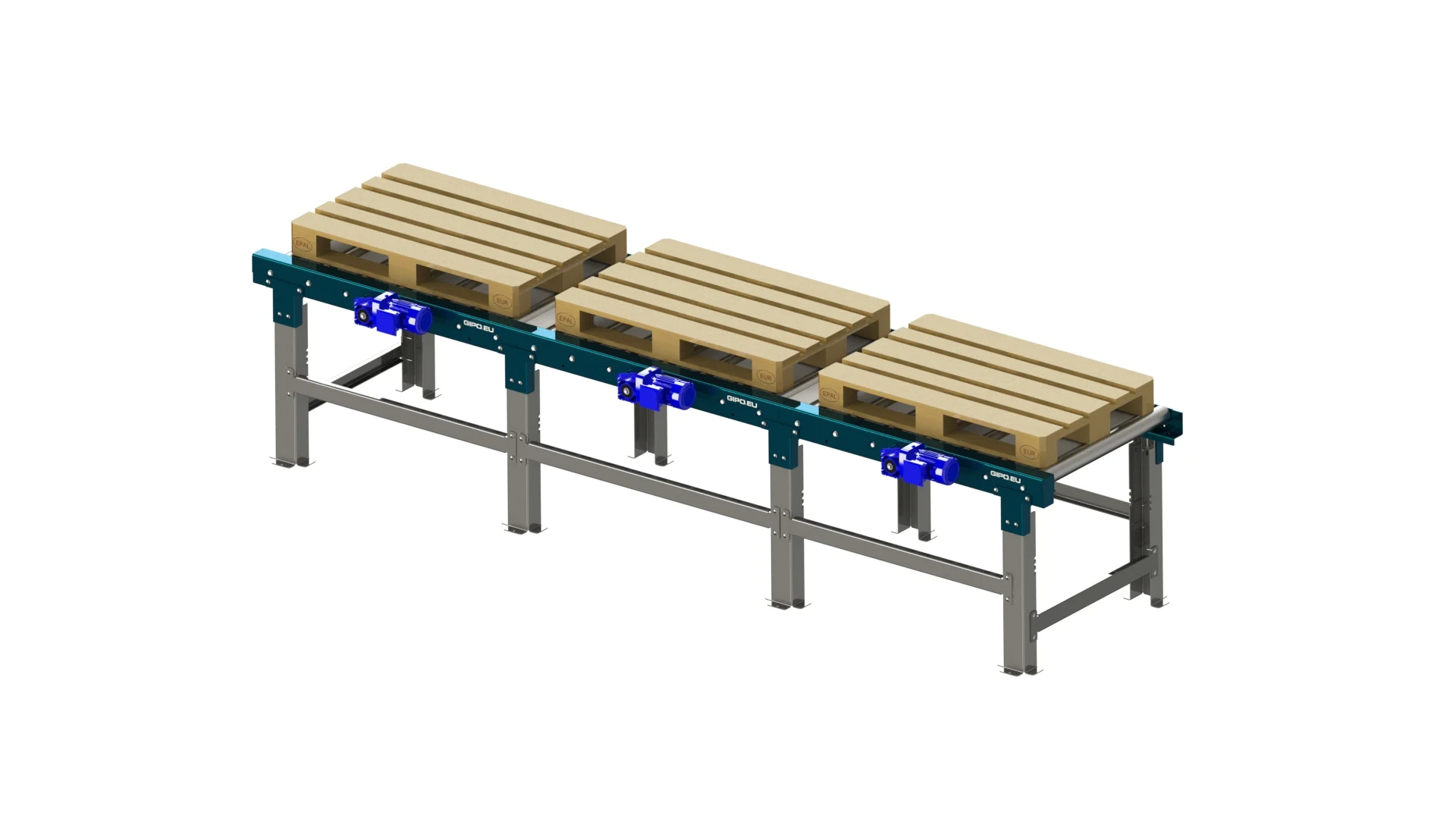 roller-conveyor-three-pallet-places-motors